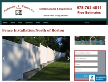 Tablet Screenshot of palermofence.com